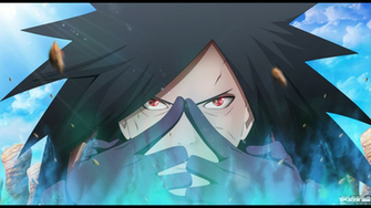 Uchiha Madara Technique Sharingan Male Anime HD Wallpaper Background