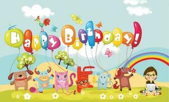Happy BirtHDay Celebration HD Cartoon Wallpaper Wallpapertube