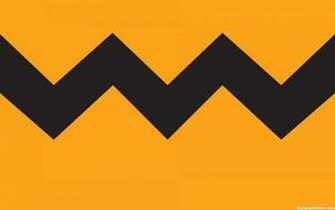 HD Black And Orange Chevron Desktop Wallpaper