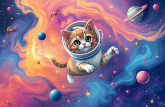Space Cat Wallpaper