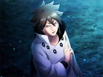 Indra Tsutsuki Intense Gaze Wallpaper