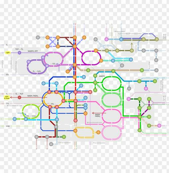 Metro Style Map Of Major Metabolic Pathways Ma