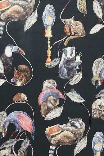 Drunken Creature Decor Party Animals Wallpaper From Anthropologie