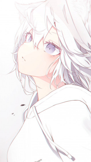 White Anime Wallpaper