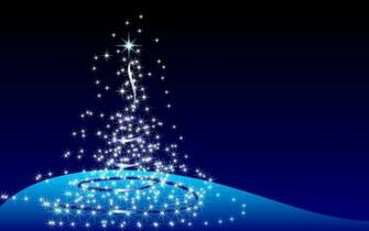Lovely 3d Animation Christmas Tree In Blue Background