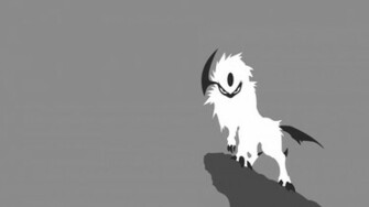 Absol Pokemon Simple Background Wallpaper