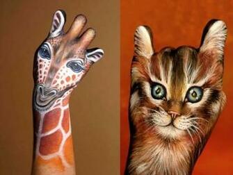 Body Painting Animals HD Wallpaper