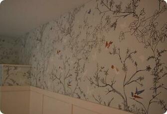 Was Inspired By Schumacher S Birds And Butterflies Wall Covering