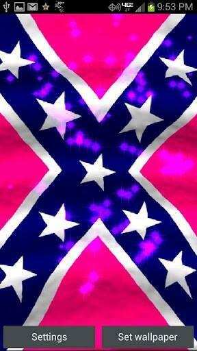 Pink Rebel Flag Live Wallpaper Is A
