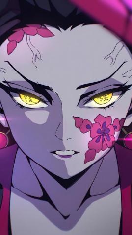 Daki Upper Moon Demon Slayer Wallpaper iPhone Phone