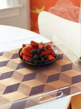 Wallpaper Tray Liner Source Bhg