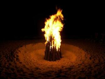 Beach Bonfire Wallpaper