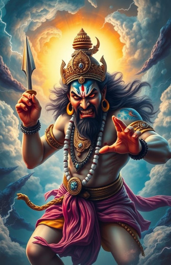 Angry Vishnu Wallpaper
