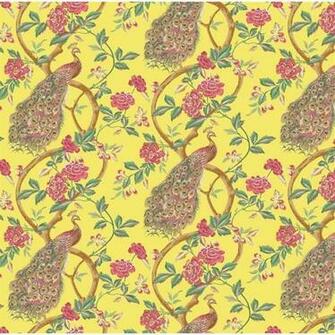Peacock Floral Trail Discount Wallcovering