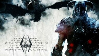 Skyrim Wallpaper Dragonborn Composite