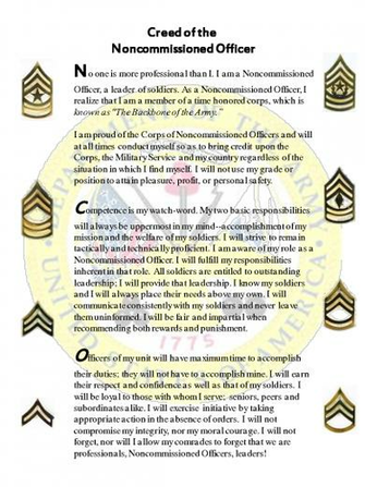 Free download nco creed usaf wallpaper http kootation com army nco ...