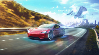 Tesla Roadster 5k Laptop Full HD 1080p 4k