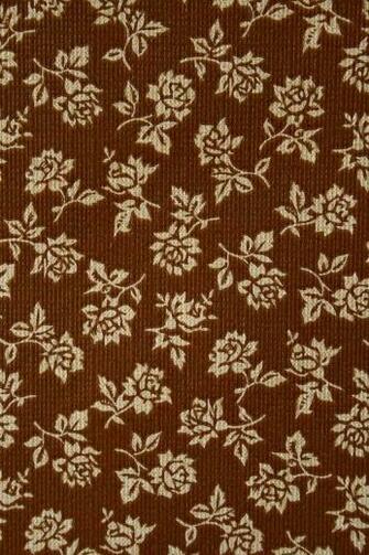 Small Pattern Floral Wallpaper Background Brown