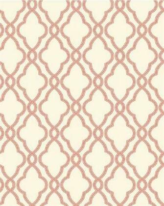 Wa7715 Waverly Classics Red And White Hampton Trellis Wallpaper