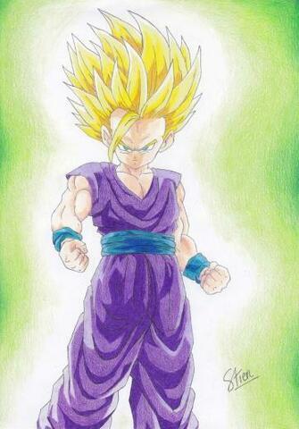 Teen Gohan Ssj2 By Inlinespeedskater