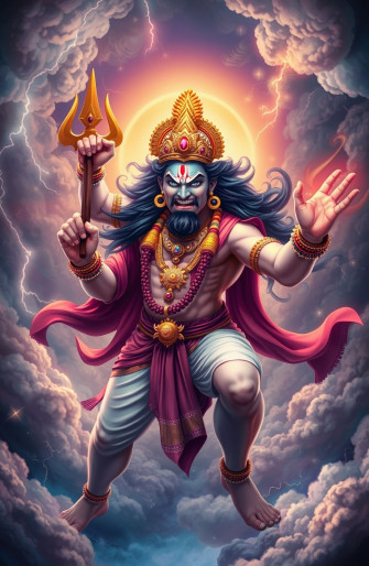 Angry Vishnu Wallpaper