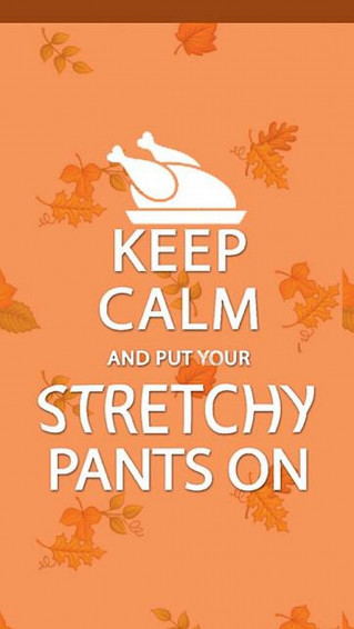 Funny Thanksgiving Quote iPhone Wallpaper