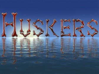 Huskers Bone Glass Blue X