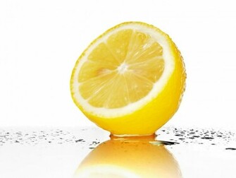 Fresh Yellow Lemon Wallpaper Pin It