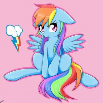 Cute Rainbow Dash By Riouku