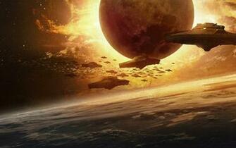 Space Movies Invasion Planets Spaceships Iron Sky Wallpaper