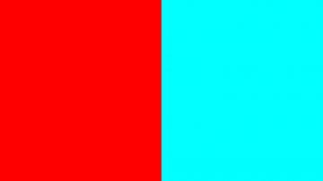 3d Red And Cyan Blue Color Scheme Schemecolor