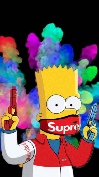 The Dope Simpsons Taking On World Wallpaper