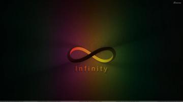 Infinity Wallpaper On Green Black Background