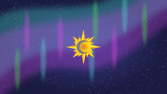 Wallpaper Vector The Sun Moon And Stars As A