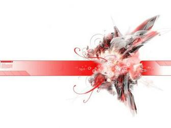 Black Red White Abstract