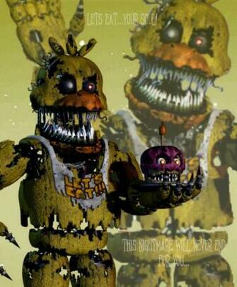 Nightmare Chica Aesthetic Background By Thefnafeditingmaster On