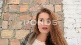 Video Beautiful Fat Woman With Different Emotions On The