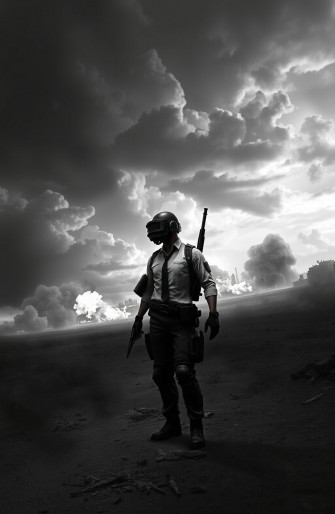 Black And White Pubg Wallpaper