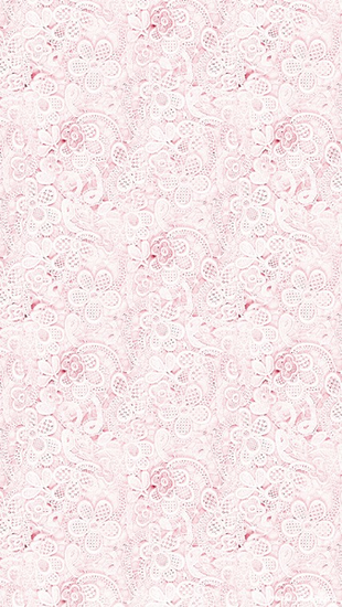 White Lace Background Pink Floral Pattern Android Wallpaper