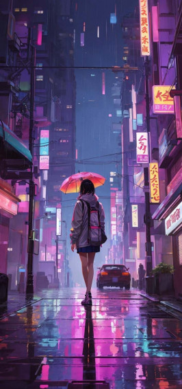 Rainy Night iPhone Wallpaper 4k New York