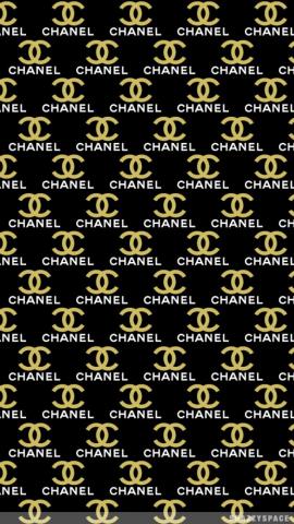 Gold Chanel iPhone Wallpaper
