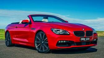 Wallpaper Bmw Series 640i Convertible Red HD