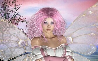 Pink Hair Fairy Wallpaper
