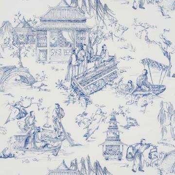 Pierre Frey Le Printemps Du Mekong Bleu Wallpaper Off Samples