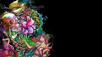 Dark Skull Fantasy Psychedelic Tattoo Wallpaper