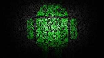 Floral Android Logo Wallpaper