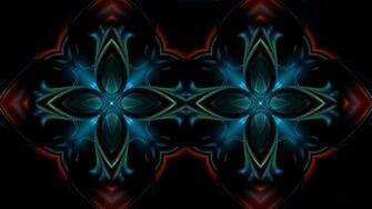 Kaleidoscope Patterns Dark Paint Full HD 1080p Background