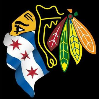Chicago Bulls Logo With Bandana Blackhawks Flag