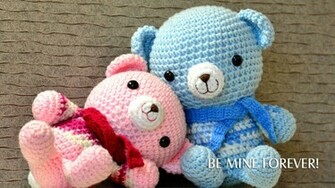 Full Size Cute Teddy Bears HD Wallpaper