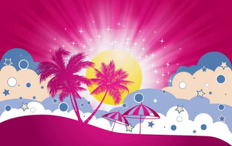 Vector Tropical Beach Poster Template 123vectors